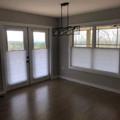 Top down bottom up cordless cellular shades