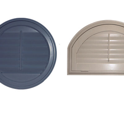 Specialty shaped shutter windows